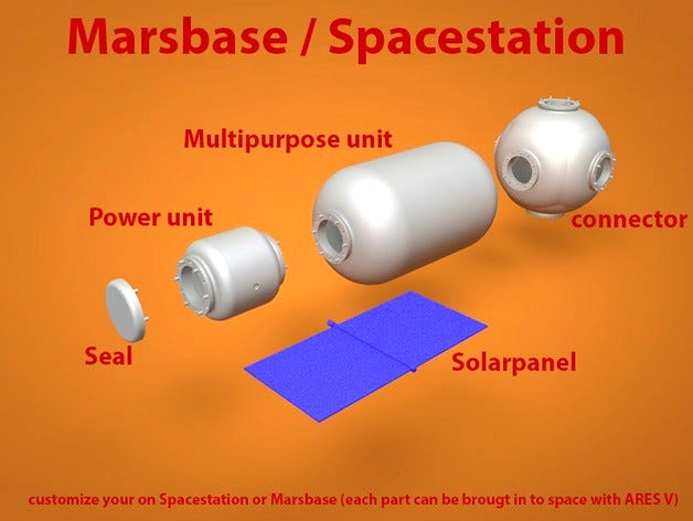 Fully customizable Marsbase / Spacestation by yk77