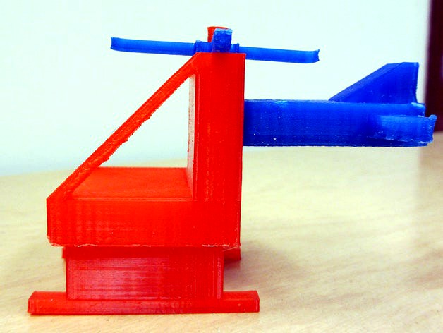 Helicopter with Spinning Rotors 2 by CentaurDesign