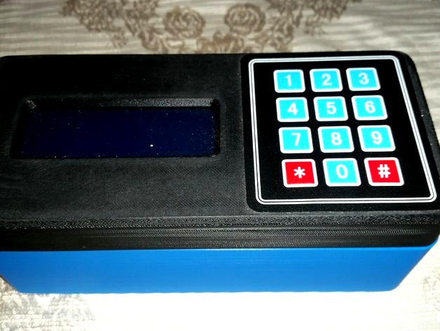 Arduino Prototype case with LCD display and 3x4 keypad by maxspongebob