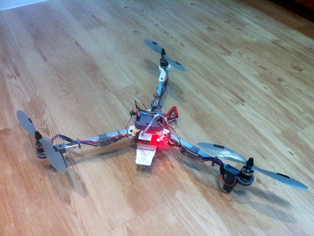Revision III Tricopter reinforced for 13mm aluminium by fabrimp