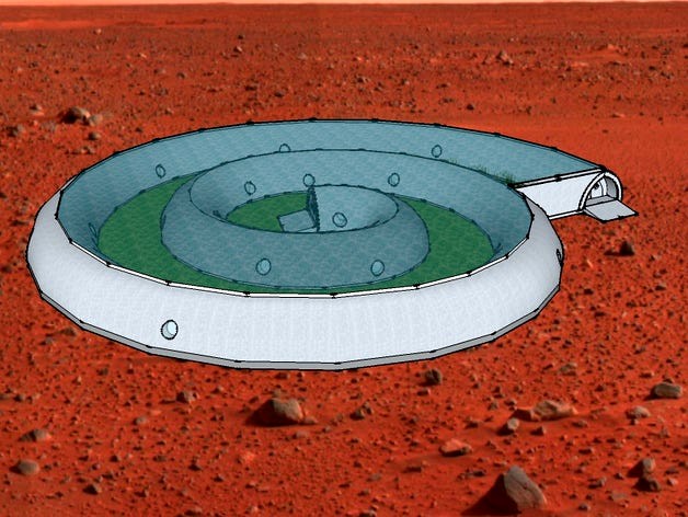 Spiral Mars Base by Madavlaw