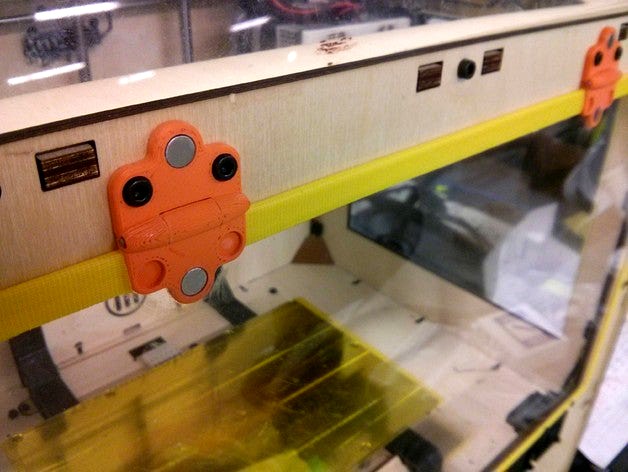 Magnet Hinges for Replicator 1 by thatch