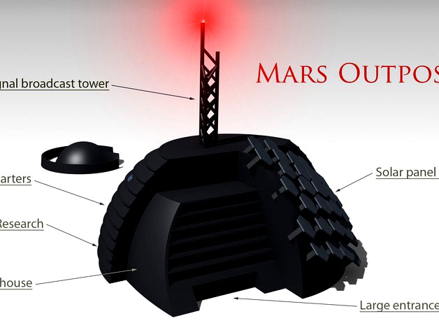 Mars Outpost 01 by Metaldrgn