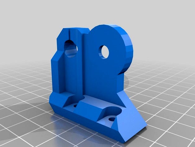 Prusa i3 z-axis top with 625 bearing by tse