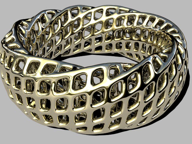 parametric grid bangle by nauseum