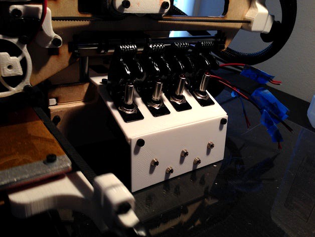 Printrbot Simple switch and led panel  by johnnyz7390