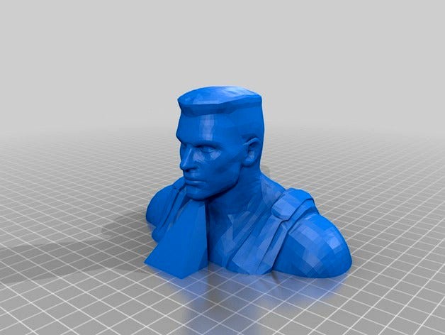 Duke Nukem Bust with support by MrProto