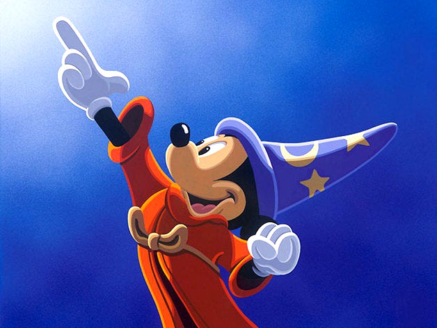 Sorcerer Mickey silhouette by WEDimagineer