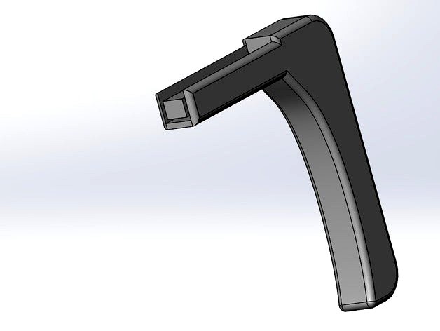 Another landing Skid for multicopter (10mm aluminium frame)  by easyrider112