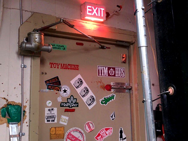 Laser Cut Exit Sign by AllBlackRobotics