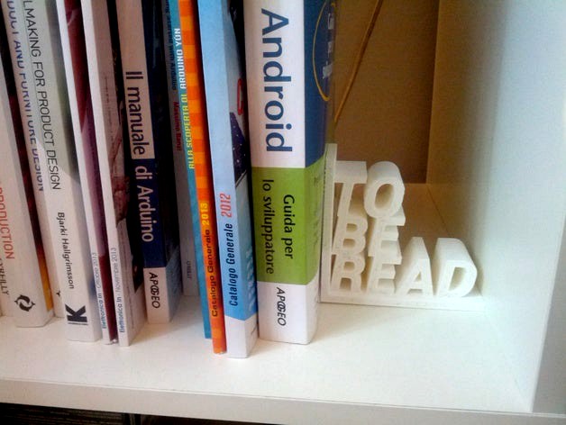 "To Be Read" bookends by Simmons