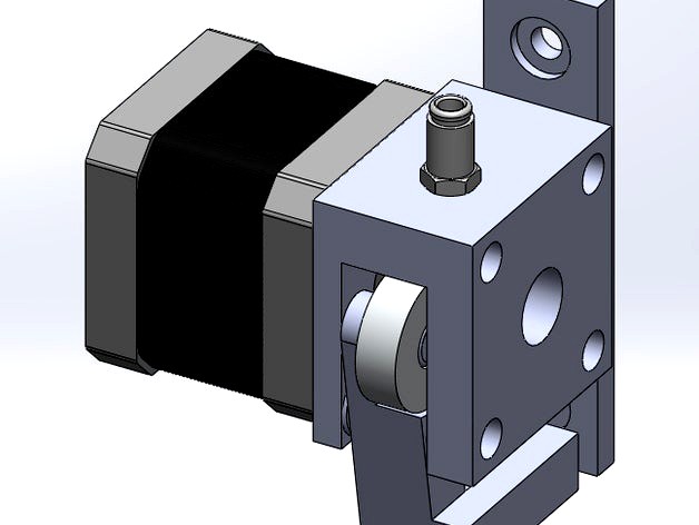 direct drive bowden extruder for 1.75 mm filament by dborlaug