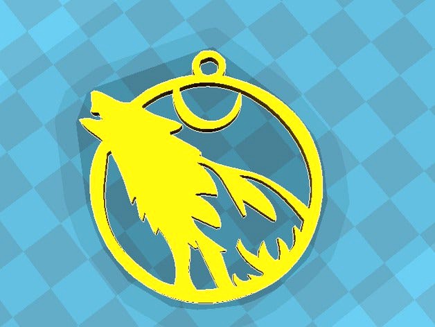 A Night Wolf Keychain  by aliskafy