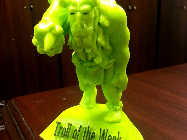 Troll of the week trophy by Curlnizzle