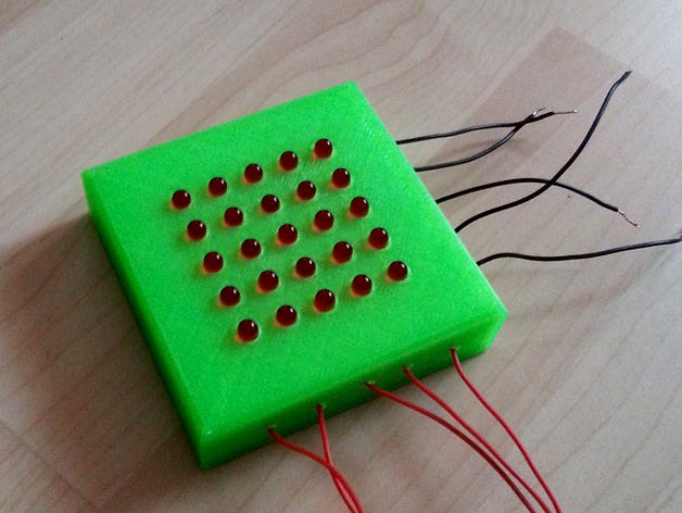 5x5 LED Matrix pattern and Box / Case by keyjay