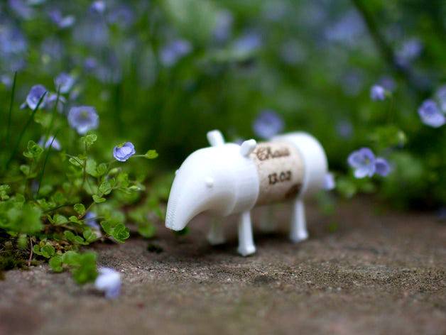 Cork Pals: Tapir-Rex (T-Rex) by uauproject