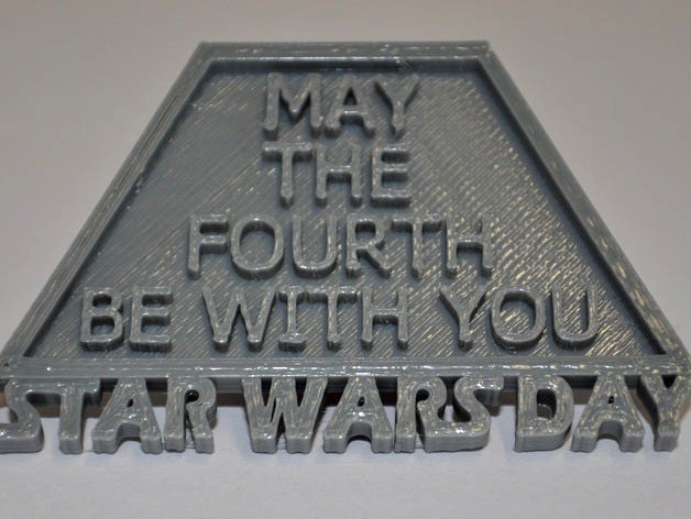 Star Wars Day cartouche by 3d-print-works