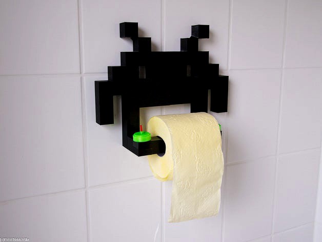 Invader Toilet Paper Holder by FMMT666