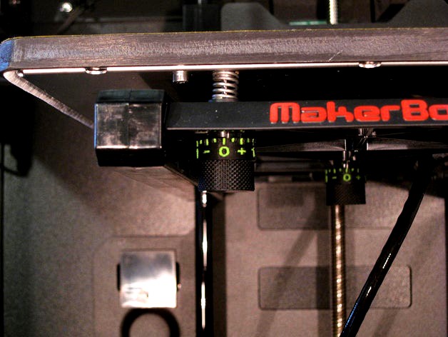 Indexable Bed Leveling Knobs for Rep 2x by cadsys