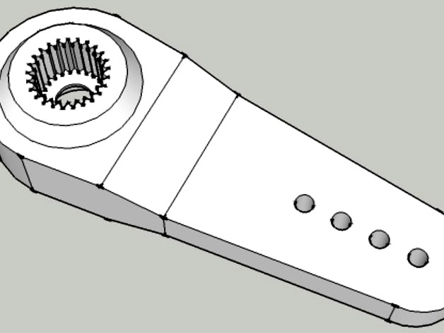 Palonnier servomoteur 25 dents  by Polizzi