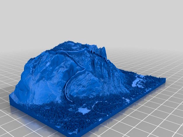 Yosemite's Glacier Point featuring the 4-Mile trail and the Ledge Trail by Shapespeare