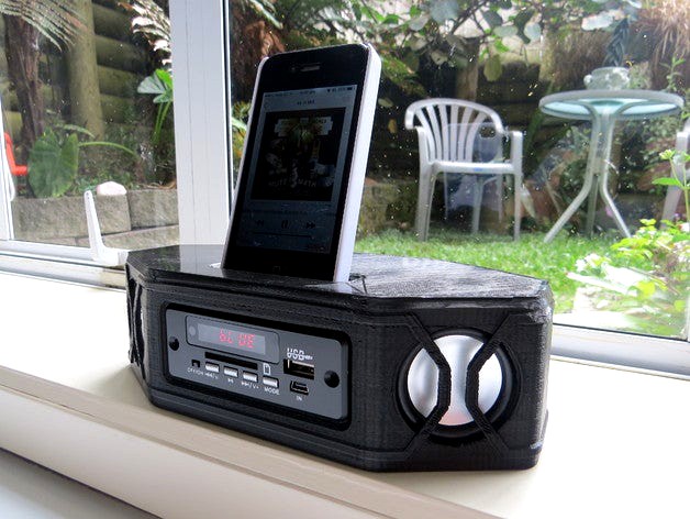 Portable Bluetooth Stereo Speaker by project3dprint