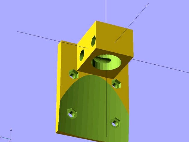 E3D Compatible J-Head adapter for Foldarap 1.1 by majic79