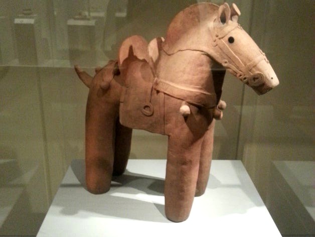 Horse at Art Institute of Chicago by tomburtonwood