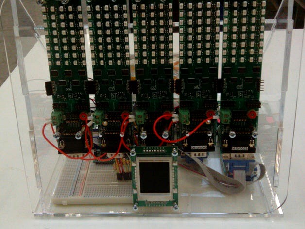 GSM controlled LED Array system by Sabretooth4
