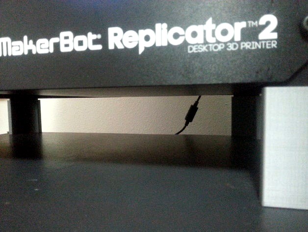 Foot Extension Makerbot Replicator 2 62mm TTT by Masterteeko