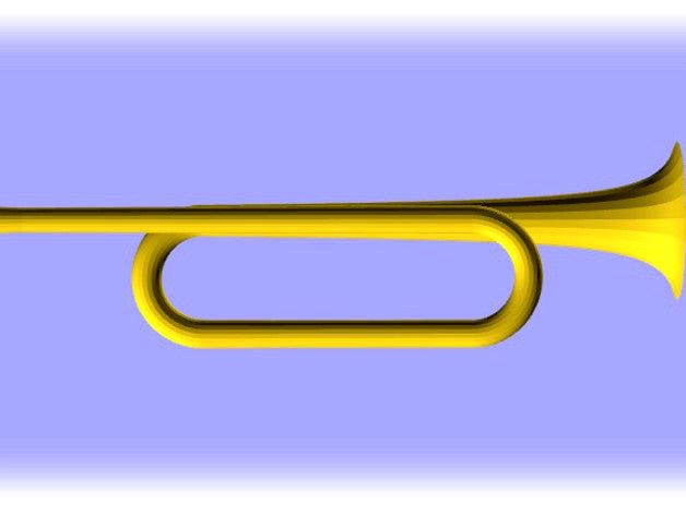 Bb3 natural trumpet (Trompette Si bémol 3 naturelle) same harmonics as a valve trumpet by poulphunter