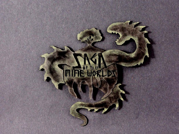 Saga of the Nine Worlds (Logo) by dutchmogul