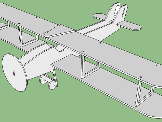 Avion decoupe laser by FablabCaen