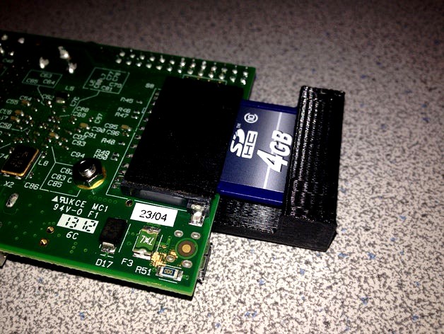RaspberryPi SDCard retainer by IndianaTux