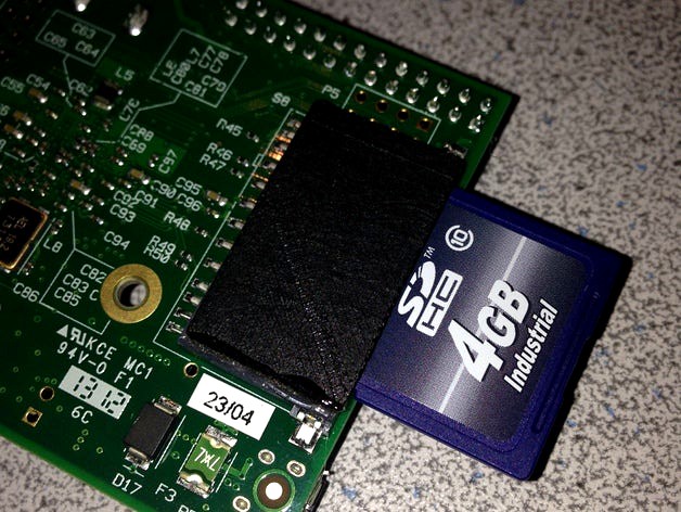 RaspberryPi SDCard plate by IndianaTux