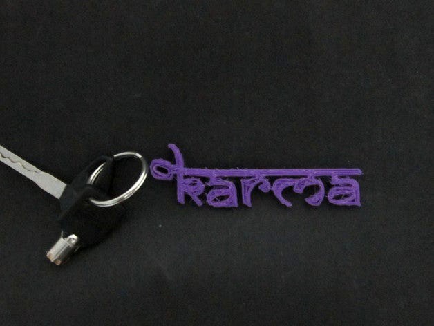 KARMA KeyChain by dcrafts