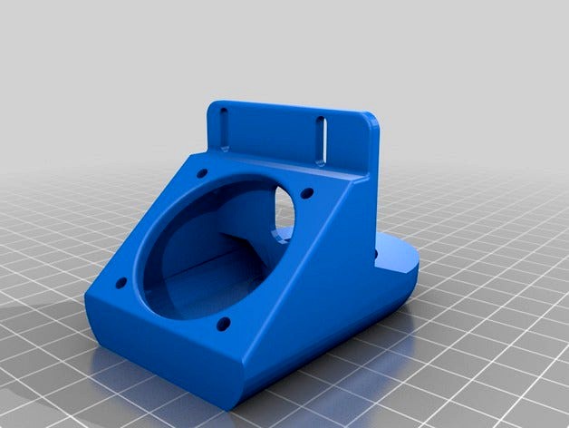 Prusa i3 Fan Duct for J-Head & Wade - Improved Ver. 3 by Yvan