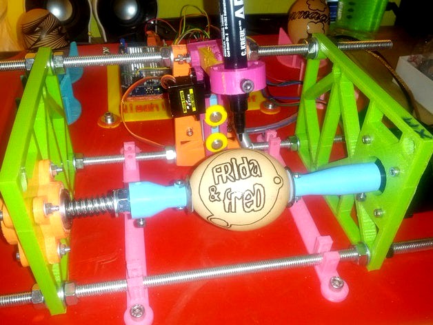 Egg Plotter Floor Holder by nischi