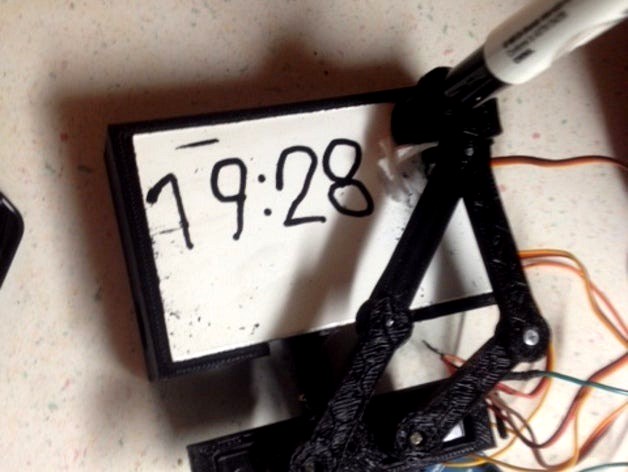 PlotClock Makerbot friendly by HarlanDMii