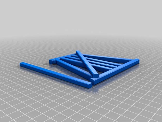 Simple Model Train Trestle Bridge Bent - Tréteau simple pour modelisme ferroviaire by Yvan