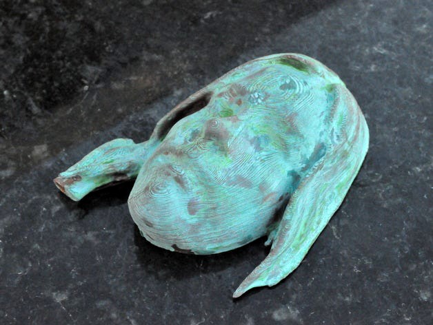 ABS print with Verdigris Copper finish by Shapespeare