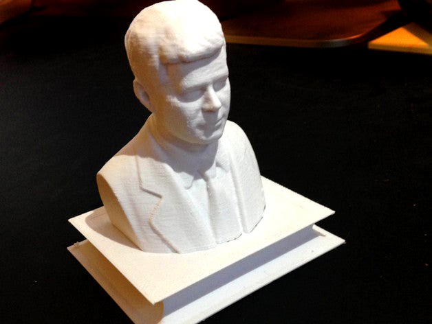 Presidents' Day Commemorative - John F. Kennedy (Bust and Plinth) by mtdna