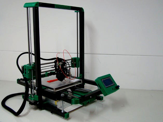 Folding 3D printer, design based on Foldarap by tutuemma
