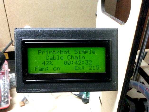 Mount / Case for Sparkfun 20x4 serial LCD by jhoff