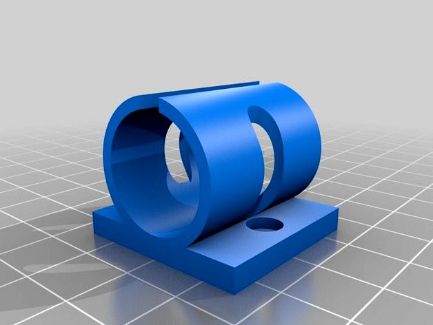 lm10uu y-axis bearing holder for single-sheet Prusa i3 by zennmaster