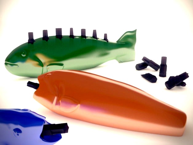 Fish screw driver and bit storage by MakeIt3D