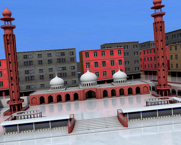 Memon Masjid 3d Model