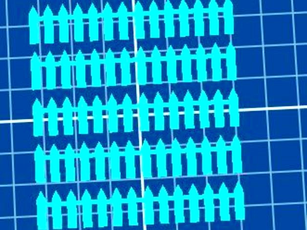 recinzione legno scala H0 by gcioffi