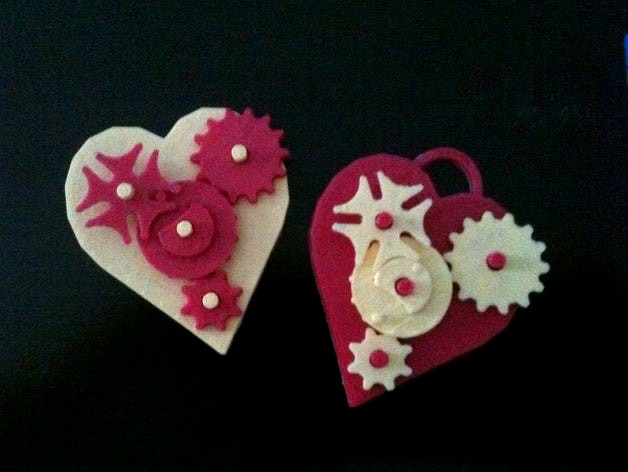 Valentine Gears Pin/Pendant by EHM