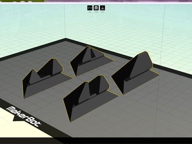 Corner Hole Plug for Makerbot Replicator  by mjchen
